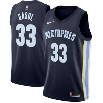 Nike Memphis Grizzlies #33 Marc Gasol Navy Blue Youth NBA Swingman Icon Edition Jersey